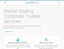 Tablet Screenshot of guardiantrust.co.nz